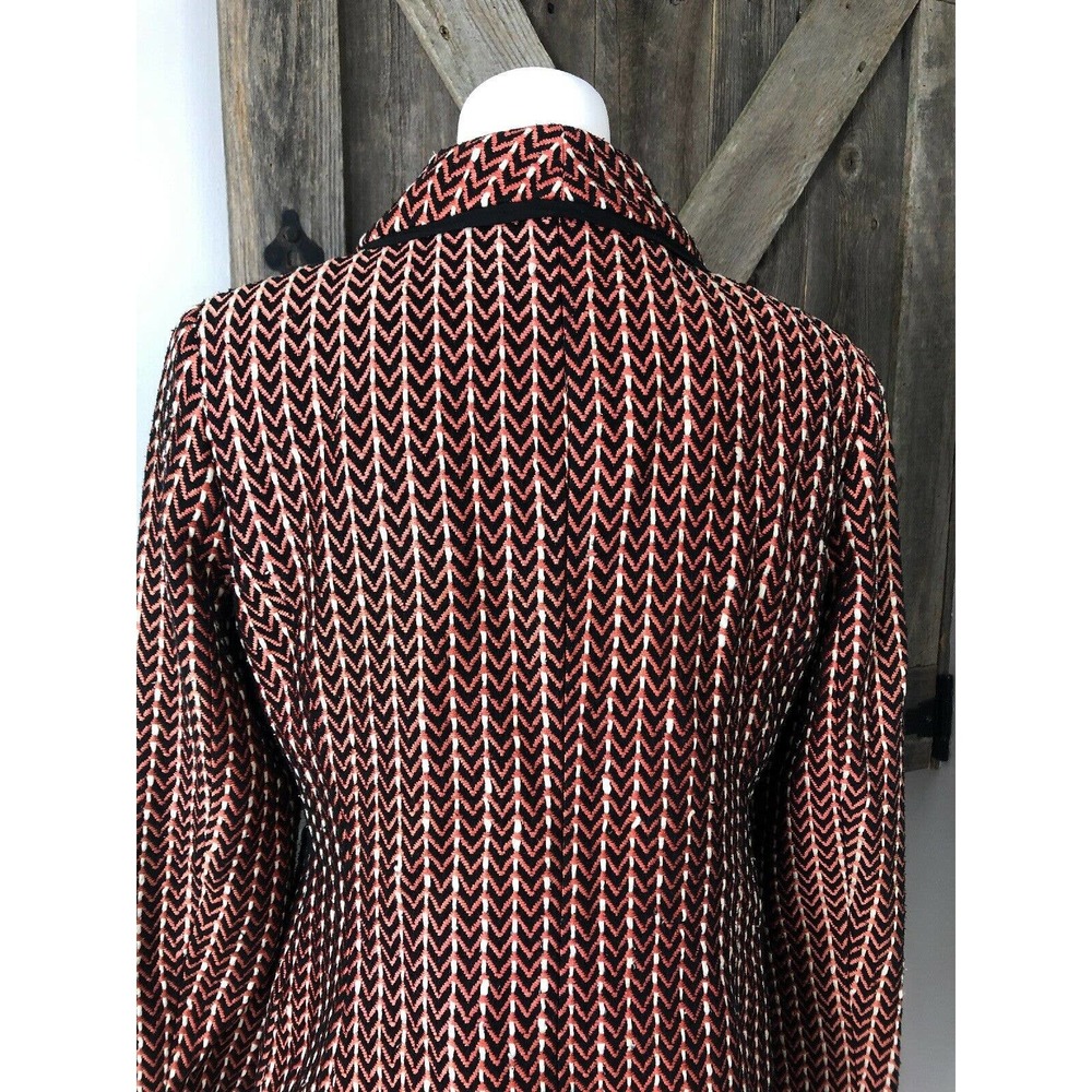 Doncaster Zigzag Stripe Button Up Blazer Jacket 6 - image 7